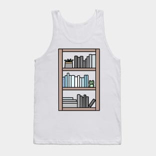 Subtle Demiboy Pride Bookcase Tank Top